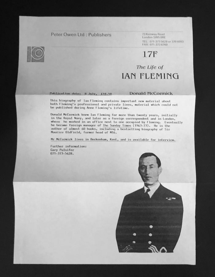 17F. The Life of Ian Fleming. A Review Copy