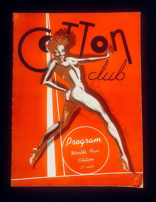 The Cotton Club. A 1939 Programme Inscribed & Autographed by Louis Armstrong and Maxine Sullivan