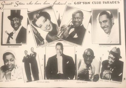 The Cotton Club. A 1939 Programme Inscribed & Autographed by Louis Armstrong and Maxine Sullivan