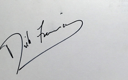 Dick Francis - Autograph Signature On Card