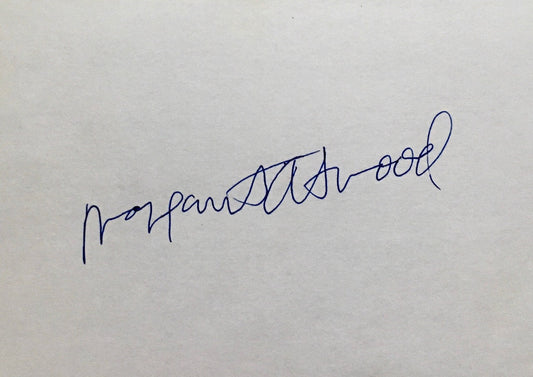 MARGARET ATWOOD - Autograph Signature On Card