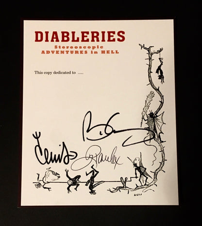 DIABLERIES. Stereoscopic Adventures in Hell. Signed by Brian May et al