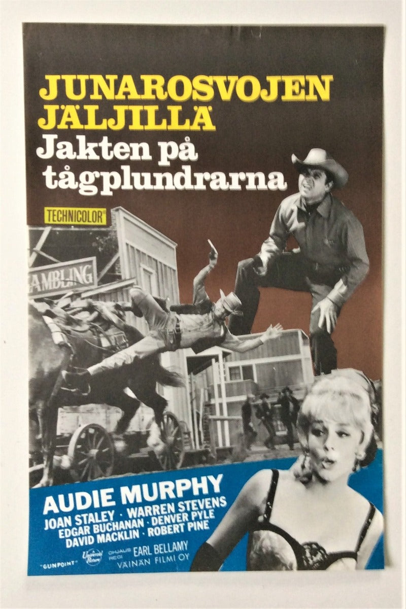 Audie Murphy in GUNPOINT - Vintage Movie Poster