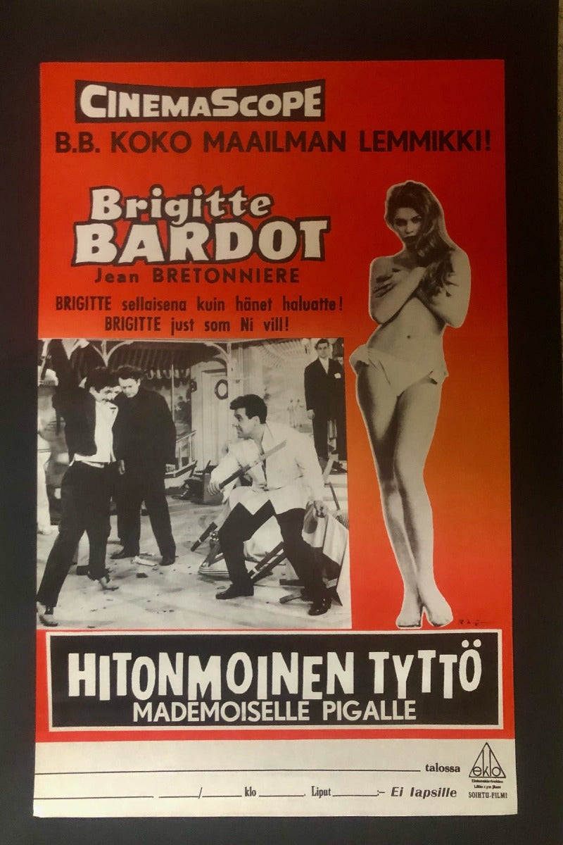 BRIGITTE BARDOT - Original Movie Poster (1957) & Autographed Photo Image