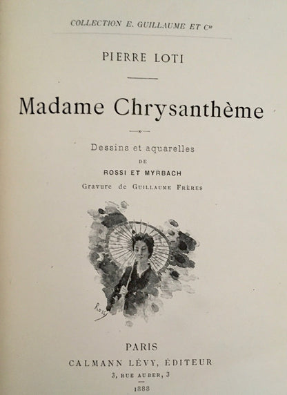 Pierre Loti - Madame Chrysanthème - 1888