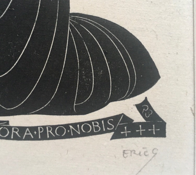 Eric Gill - Bernadette Ora Pro Nobis