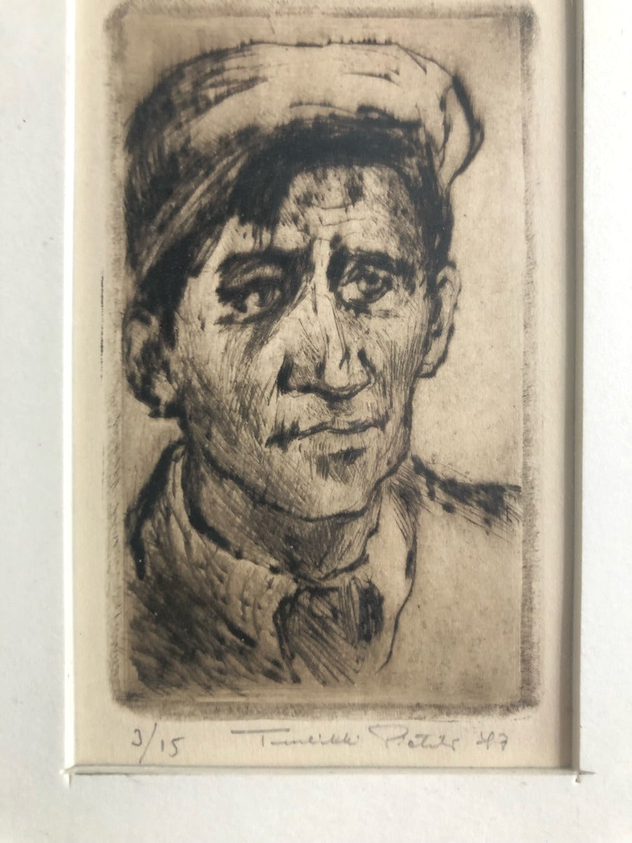 Tuulikki Pietilä - A Small Drypoint Portrait, Signed, Dated & Numbered