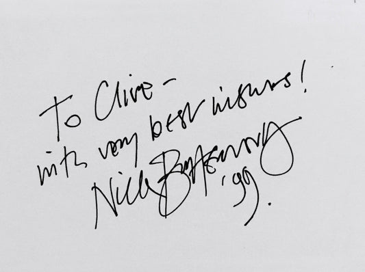 NICK BUTTERWORTH - Autograph Signature/Inscription On Card