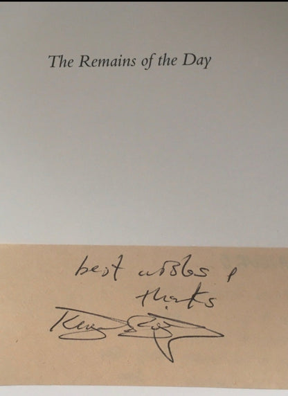 Kazuo Ishiguro - THE REMAINS OF THE DAY. Folio Society Edition, Signed/Inscribed