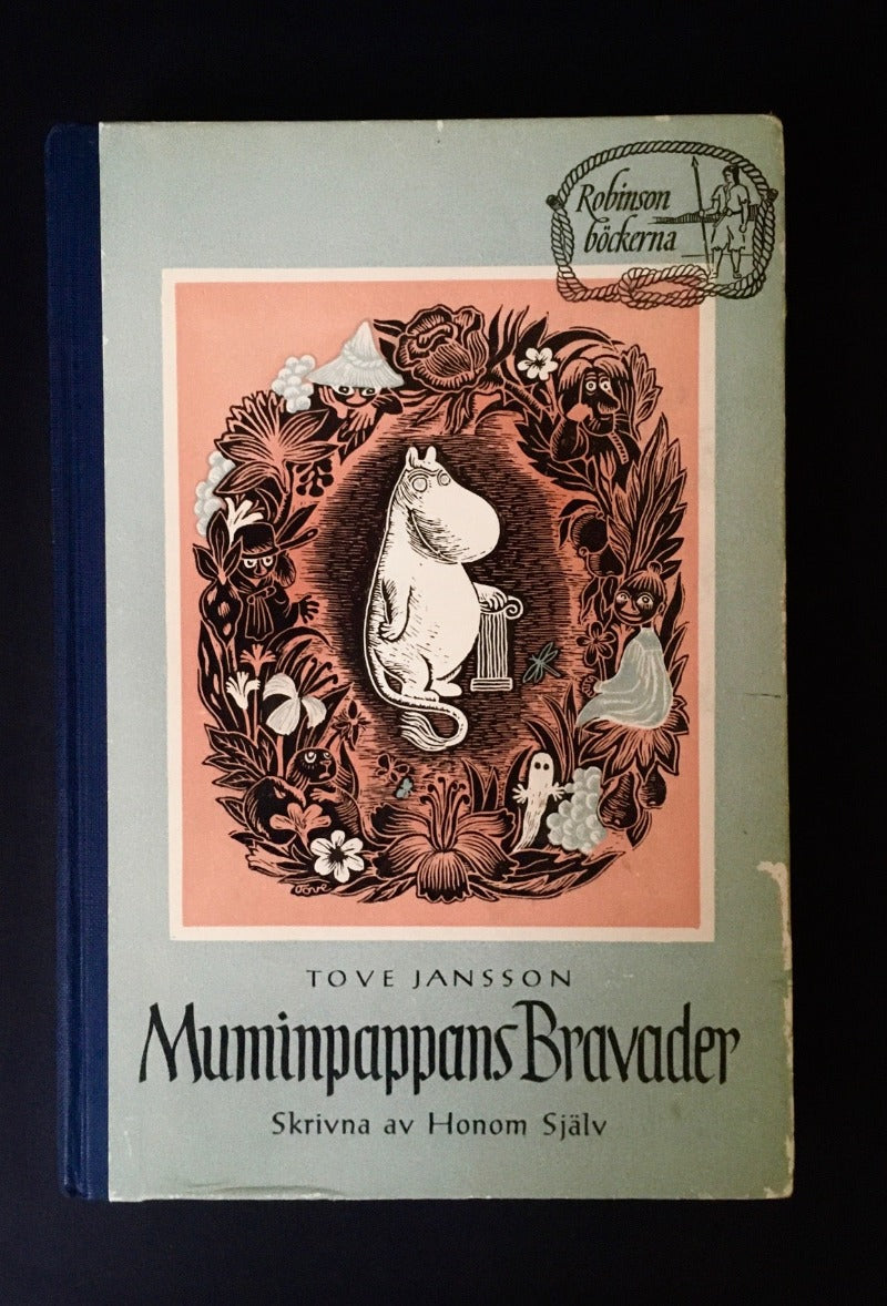 Tove Jansson - Muminpappans Bravader, (Moominpappa's Memoirs) - Signed