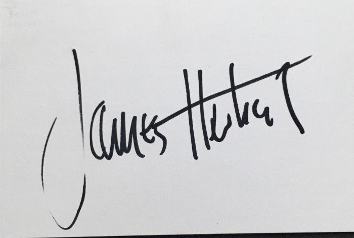 JAMES HERBERT - Autograph Signature On Card