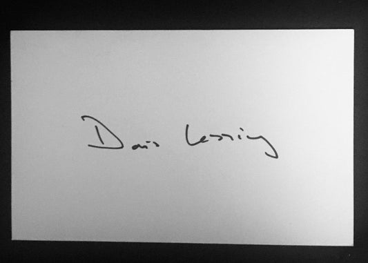 Doris Lessing - Autograph Signature On Card