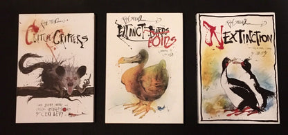 Ralph Steadman - THE GONZOVATION TRILOGY - 3 Volumes, First Printings, Signed, Splattered and Doodled