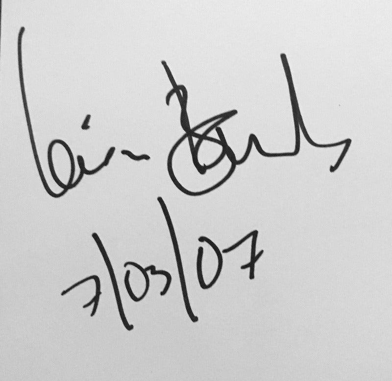 Iain Banks - Autograph Signature On Card