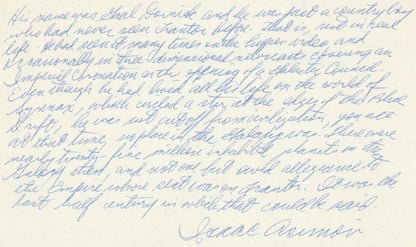 Isaac Asimov - Archive of 6 Typed Letters Signed, Autograph Postcard, Typed Annotated Document and more