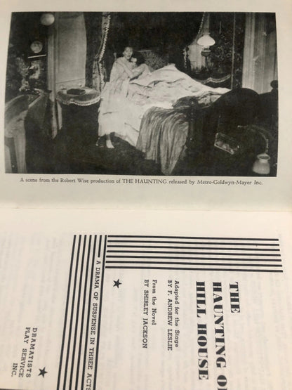 Shirley Jackson THE HAUNTING OF HILL HOUSE Playscript First edition, 1964