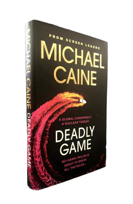 Signed by Screen Legend Michael Caine - DEADLY GAME - UK HB 1/1