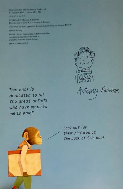 Anthony Browne - WILLY'S PICTURES - Signed with Original Drawing